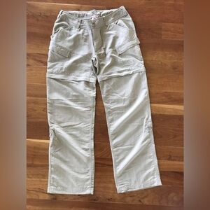 The North Face Women's Beige Nylon Convertible Pants Size 10
